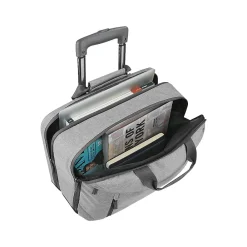 Laptop Bags|Solo New York Re:Start 15.6" Polyester Rolling Laptop Bag, Heathered Gray (UBN915-10)
