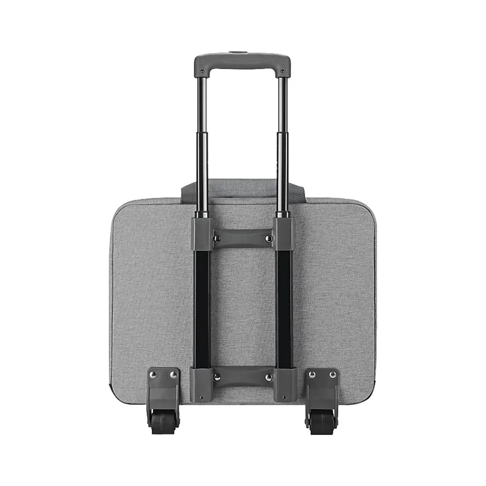 Laptop Bags|Solo New York Re:Start 15.6" Polyester Rolling Laptop Bag, Heathered Gray (UBN915-10)