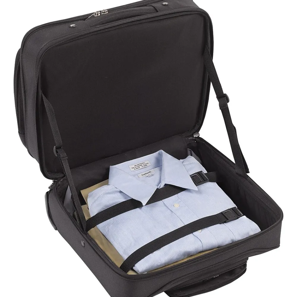 Sterling Polyester Briefcase, Laptop Compatible, Rolling, Black (CLA902-4)<Solo New York Sale