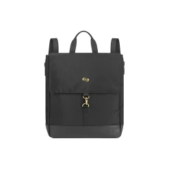 Triumph Collection Austin Laptop Tote Backpack, Black Polyester (EXE803-4)<Solo New York New