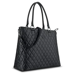 Urban Waldorf Vinyl Tote Bag, Black (CLA852-4)<Solo New York New