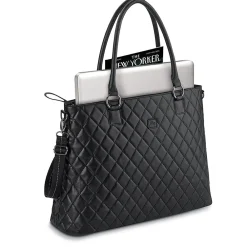 Urban Waldorf Vinyl Tote Bag, Black (CLA852-4)<Solo New York New