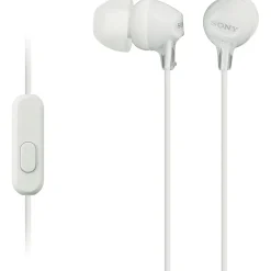 MDREX15AP/W Fashion Color EX Earbud Headset, White<Sony Discount