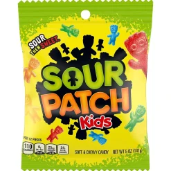Sour Patch Kids Assorted Gummy Candy Candy 5 oz, 12/Carton (JAR1506225)