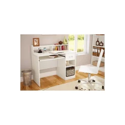 Office Desks*South Shore Axess 41"W Office Desk with Keyboard Tray and Drawer, (7250076C) Pure White