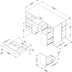 Office Desks*South Shore ™ Crea 30