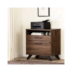 File Cabinets*South Shore Helsy 2-Drawer Lateral File Cabinet, Letter/Legal Size, Lockable, 30.25