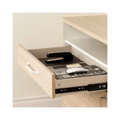 File Cabinets*South Shore Helsy 2-Drawer Lateral File Cabinet, Letter/Legal Size, Lockable, 30.25