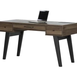 Computer Desks*South Shore Helsy 60"W Computer Desk, Natural Walnut (13306)