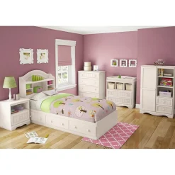 Storage Cabinets*South Shore Savannah Armoire, (3580038) Pure White