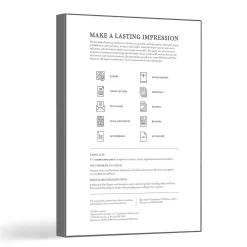 Multipurpose Paper*Southworth Linen Resume 8.5" x 11" Multipurpose Paper, 32 Lbs., 100 Brightness (RD18ACFLN)