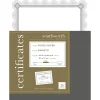 Awards & Certificates*Southworth Premium Spiro Design Certificates, 8.5" x 11", White/Silver, 15/Pack (CTP2W)