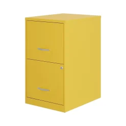 File Cabinets*Space Solutions SOHO Smart File 2-Drawer Vertical File Cabinet, Letter Size, Lockable, Goldfinch (25272)