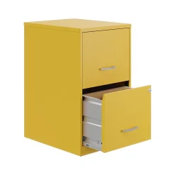 File Cabinets*Space Solutions SOHO Smart File 2-Drawer Vertical File Cabinet, Letter Size, Lockable, Goldfinch (25272)