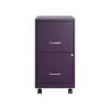 File Cabinets*Space Solutions SOHO Smart File 2-Drawer Mobile Vertical File Cabinet, Letter Size, Lockable, Midnight Purple (25277)