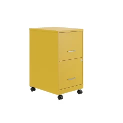 File Cabinets*Space Solutions SOHO Smart File 2-Drawer Mobile Vertical File Cabinet, Letter Size, Lockable, Goldfinch (25276)