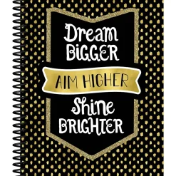 Grade Books*Carson-Dellosa Sparkle and Shine Teacher Planner Plan Book, Dream Bigger Aim Higher Shine Brighter, Paperback (105020)