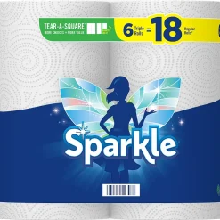 Sparkle Pick-a-Size with Thirst Pockets Paper Towels, 2-ply, 165 Sheets/Roll, 6 Rolls/Pack (22269501)