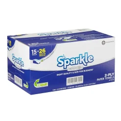 Sparkle Professional Paper Towels, 2-ply, 85 Sheets/Roll, 15 Rolls/Pack (2717714)