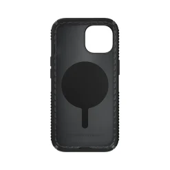 Speck Presidio 2 Grip MagSafe ClickLock Phone Case for iPhone 15, Black/Slate Gray (150439-3205)