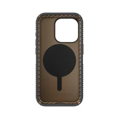 Speck Presidio 2 Grip MagSafe ClickLock Phone Case for iPhone 15 Pro, Charcoal Gray/Cool Bronze (150447-3212)