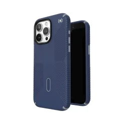 Speck Presidio 2 Grip MagSafe ClickLock Phone Case for iPhone 15 Pro Max, Coastal Blue/Dust Gray (150463-3206)