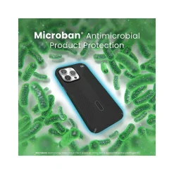 Speck Presidio 2 Grip MagSafe ClickLock Phone Case for iPhone 15 Pro Max, Black/Slate Gray (150463-3205)