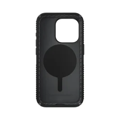 Speck Presidio 2 Grip MagSafe ClickLock Phone Case for iPhone 15 Pro, Black/Slate Gray (150447-3205)