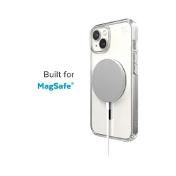 Speck Presidio Perfect-Clear MagSafe Clear/Silver Case for iPhone 14 Plus (150119-3080)
