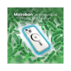 Speck Presidio Perfect-Clear MagSafe ClickLock Phone Case for iPhone 15, Clear/Chrome (150441-3199)