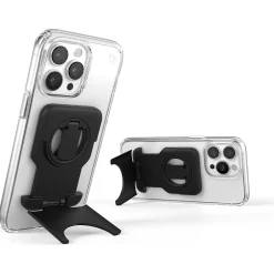 StandyGrip for MagSafe Phone Hand Grip/Viewing Stand with ClockLock, Black (150424-1041)<Speck Hot