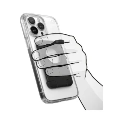 StandyGrip for MagSafe Phone Hand Grip/Viewing Stand with ClockLock, Black (150424-1041)<Speck Hot