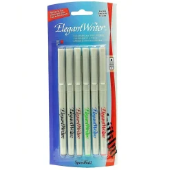 Markers|Speedball Elegant Writer Calligraphy Marker Set, Assorted, Fine Point, No. 2881, 2/Pack