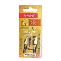 Pens|Speedball Flat Pen Nibs C-4, C-5 pack of 2 [Pack of 6]
