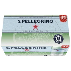 S.Pellegrino Sparkling Natural Mineral Water, 11.15 Fl oz. Cans (8 Count), 8/Pack (12394227)