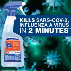 Spic and Span Professional Bulk 3-in-1 Disinfecting Multi Purpose Surface and Glass Cleaner, Fresh Scent, 3/Carton (58773)<Spic & Span