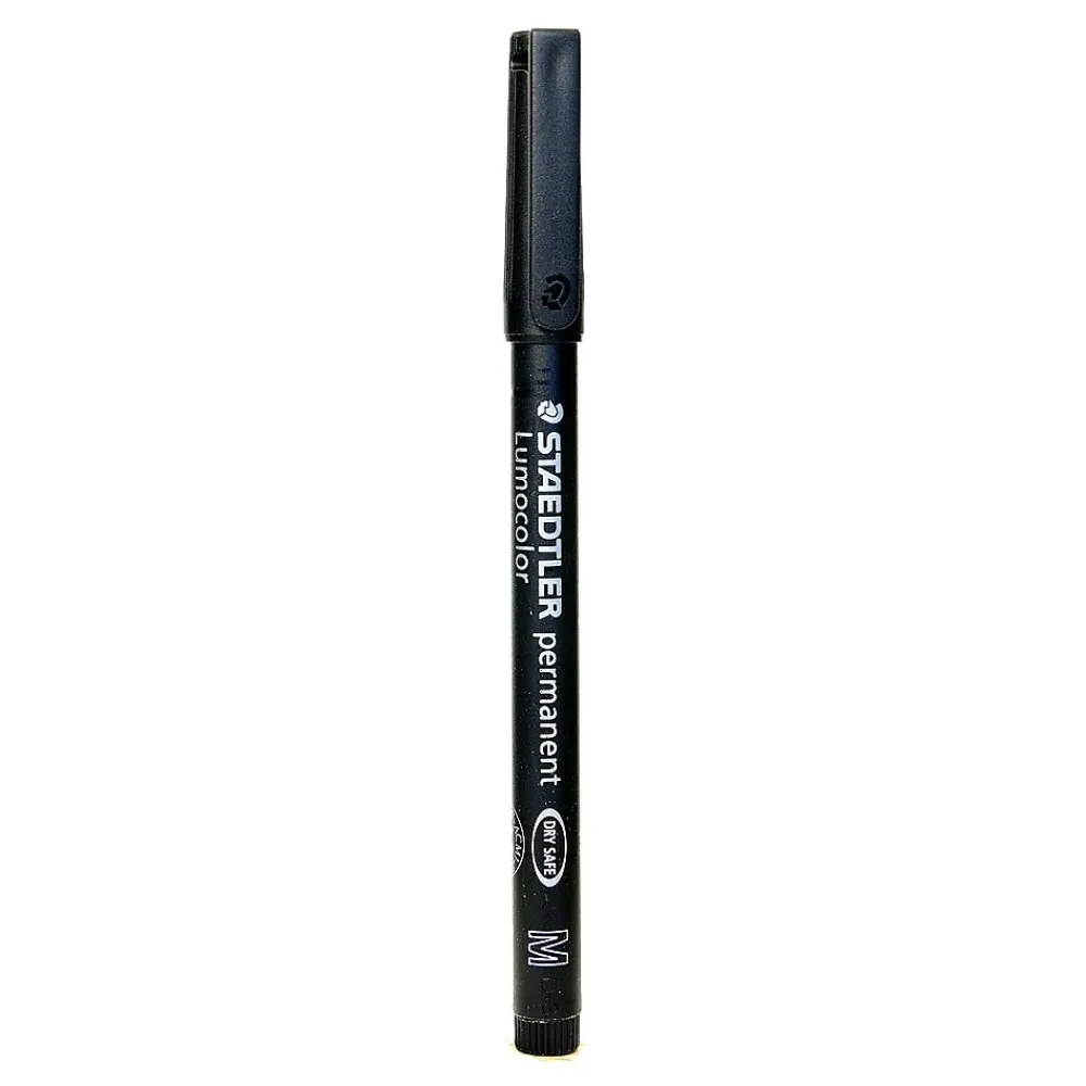 Markers|Staedtler Lumocolor AV Marker black medium [Pack of 10]