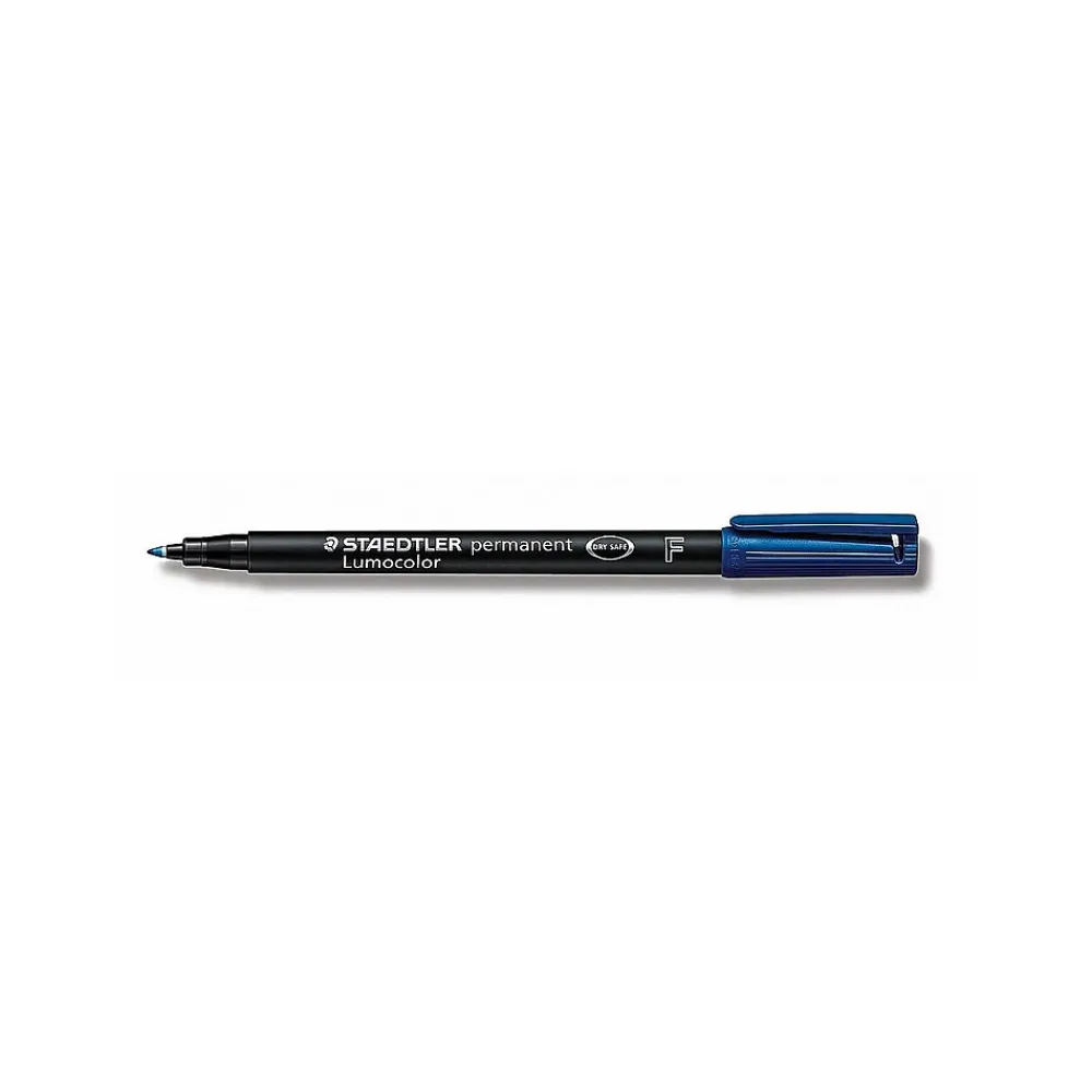 Markers|Staedtler Lumocolor AV Marker Blue Fine, 10/Pack (15282-PK10)