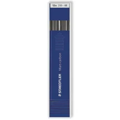 Pencils|Staedtler Mars Lumograph Lead Refill, 2mm, 12/Leads, 2/Pack (74527-PK2)