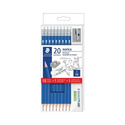 Pencils|Staedtler norica Pre-Sharpened Wooden Pencil, 2mm, #2, Medium Lead, 18/Pack (13246C18A6)