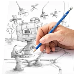 Pencils|Staedtler Pre-Sharpened Wooden Pencil with Block Erasers, #2 Medium Lead, 250/Pack (13246C250)