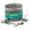 Clips & Fasteners|Staples 0.75" Binder Clips, Small, Silver, 40/Pack (32006)