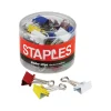 Clips & Fasteners|Staples 0.75" Binder Clips, Small, Assorted Colors, 36/Pack (15343)