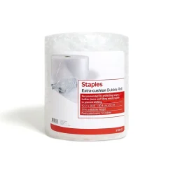 Clearance Staples 5/16" Bubble Roll, 12" x 30', Clear (ST59157)