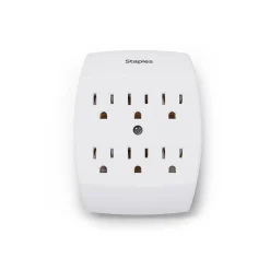 Staples 6 Outlet Adapter, White (22145)