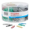 Clips & Fasteners|Staples #1 Paper Clips, Assorted Colors, 1000 Clips/Pack (ST40636/10590)