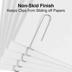 Clips & Fasteners|Staples #1 Paper Clips, Silver, 1,000 Clips/Pack (A7026599A/50452)