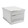 File Storage|Staples 65% Recycled Corrugated File Box Lift Off Lid, Letter/Legal Size, White/Black, 10/Pack (23325011)