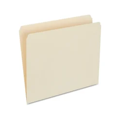 File Folders|Staples 30% Recycled File Folders, Single Tab, Letter Size, , 100/Box (ST56676-CC) Manila