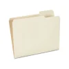 File Folders|Staples 30% Recycled File Folders, 1/3-Cut Tab, Right Position, Letter Size, Manila, 100/Box (ST116822/116822)